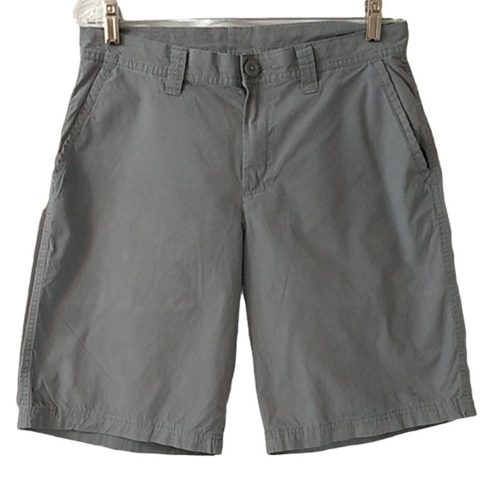 Columbia Gray Flat Front 9.75" Shorts Size 10